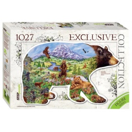 Obrysové puzzle - Medvěd 1027d